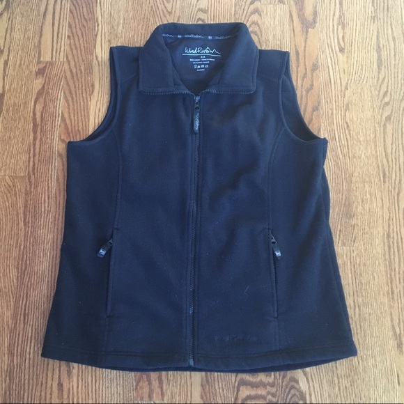 WindRiver Black Fleece Vest Size Medium - Picture 1 of 4